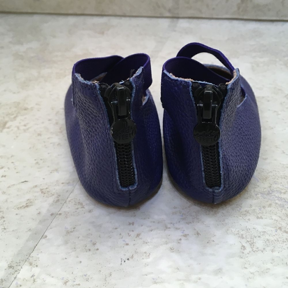 ‎MONKEY FEET LEATHER SHOES IN PURPLE - Picture 5 of 6